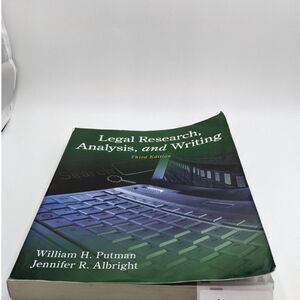 Legal Research, Analysis, and Writing